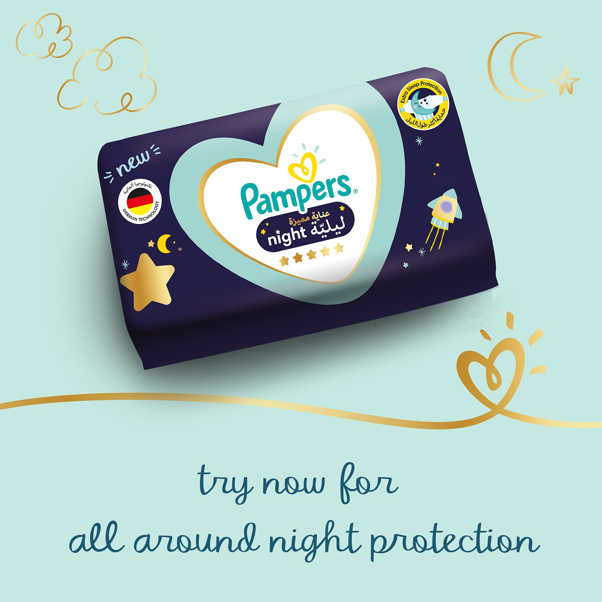 Pampers Premium Care Diapers, Size 4, 9-14 kg, The Softest Diaper and the Best Skin Protection, 54 Baby Diapers حفاضات بامبرز بريميوم كير، مقاس 4، 9-14 كغم، انعم حفاضات وافضل حماية للبشرة، 54 حفاضة للاطفال Pampers Premium Care Diapers, Size 4, 9-14 kg, The Softest Diaper and the Best Skin Protection, 54 Baby Diapers حفاضات بامبرز بريميوم كير، مقاس 4، 9-14 كغم، انعم حفاضات وافضل حماية للبشرة، 54 حفاضة للاطفال